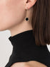 18kt rose gold D. Side onyx drop earrings